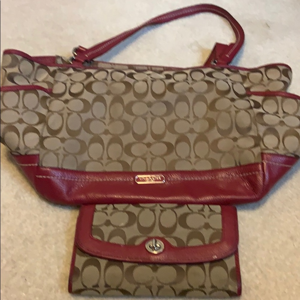 Matching Coach purse and wallet